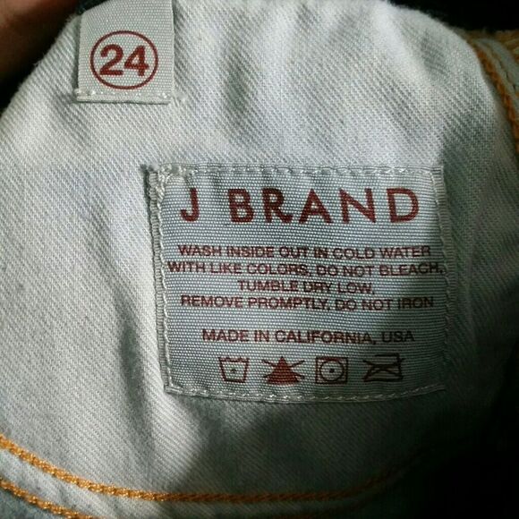 J brand Denim Womens Monroe 22" Flare Leg Mid Rise Dark Jean Size 24 in Indigo - Picture 4 of 5